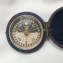Singer's Patent Leather Cased Compass c.1868