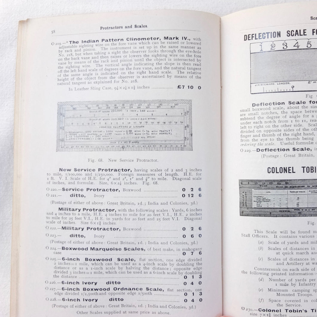 J. H. Steward Ltd Military Instruments Catalogue (1909) Compass Library