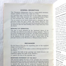 Thompson Submachine Gun Manual c.1940