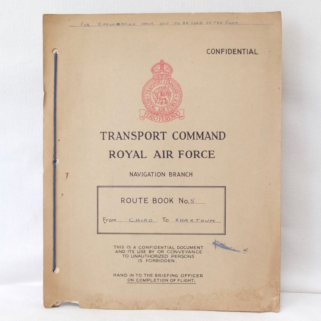 RAF Transport Command Route book - Cairo to Khartoum (1944) – Compass ...