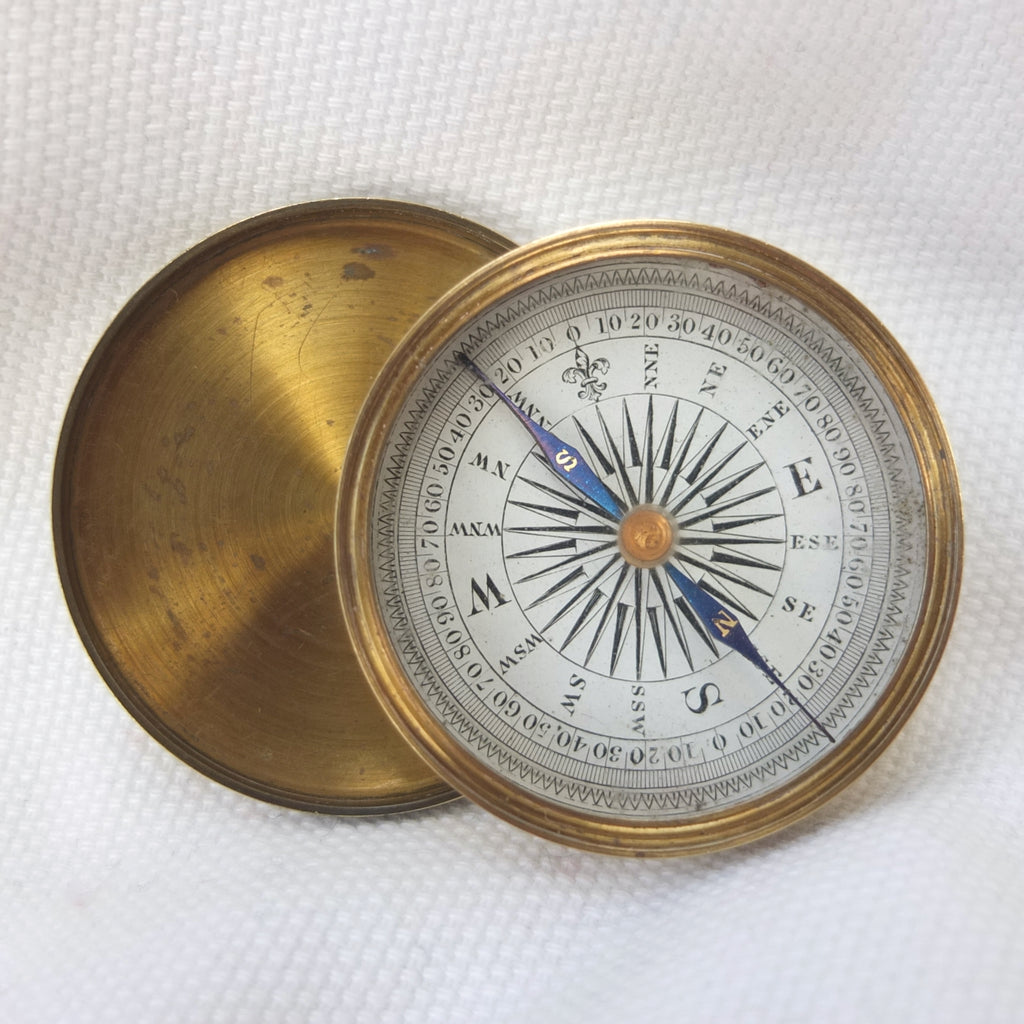 Compass Box Names Victorian Brass Box Pocket Compass c.1865 – Compass Library