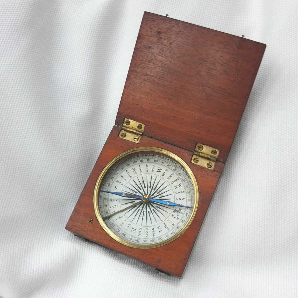 Victorian Wooden Pocket Compass c.1840 – Compass Library