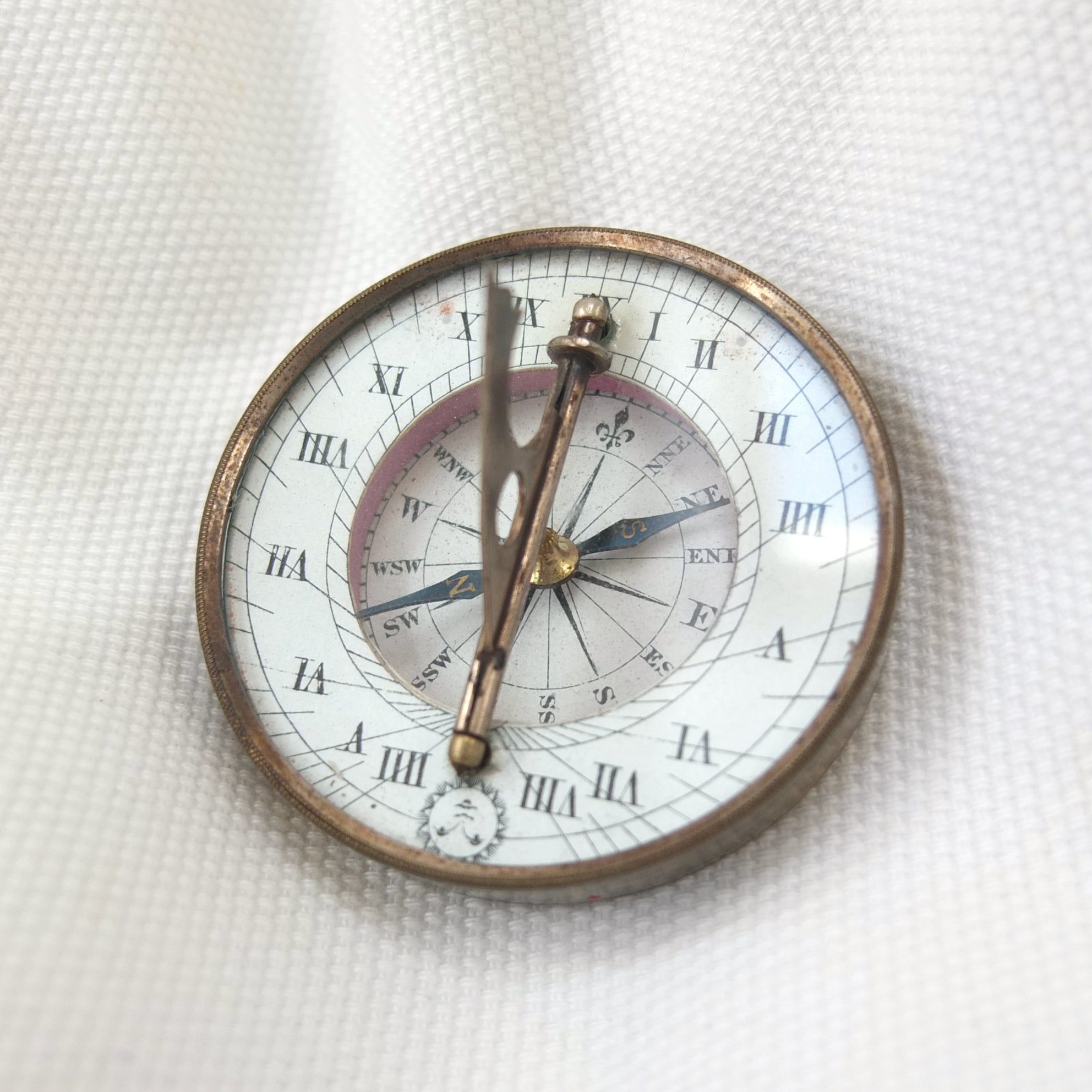 Sundials Library Victorian Pocket Sundial Compass c.1860 | Compass Library