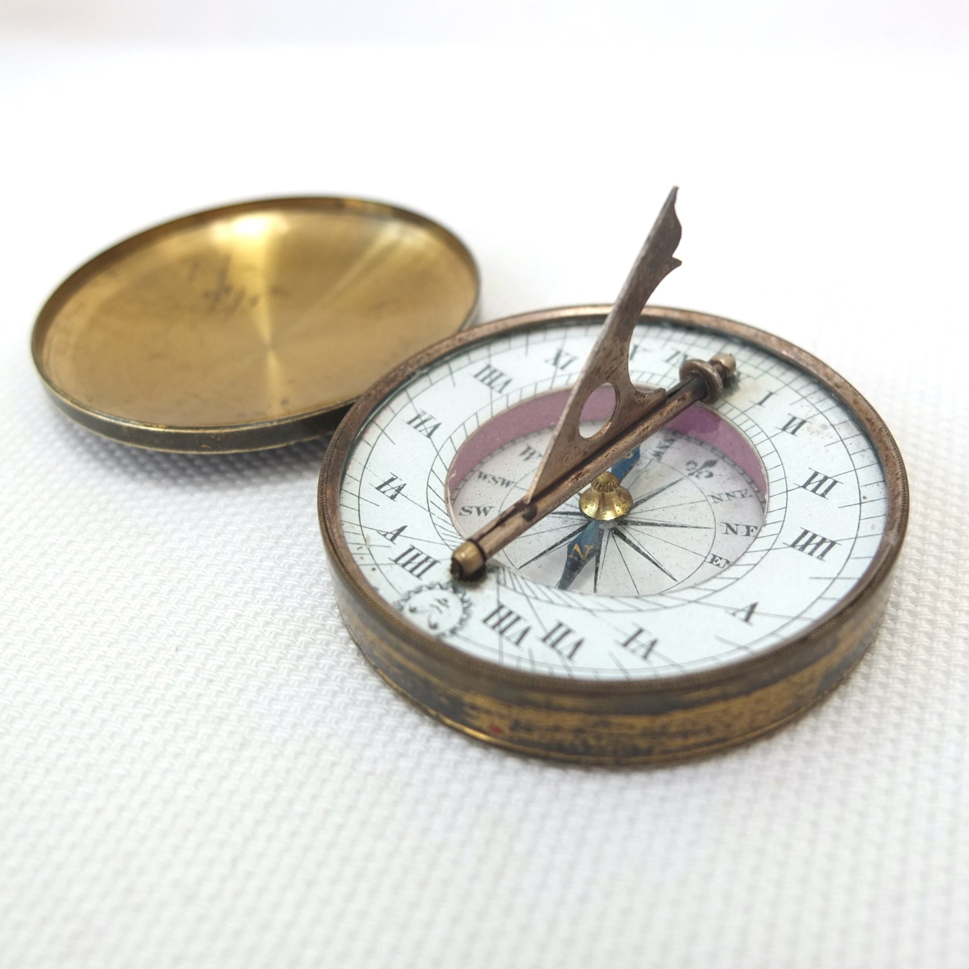 Sundials Library Victorian Pocket Sundial Compass c.1860 | Compass Library