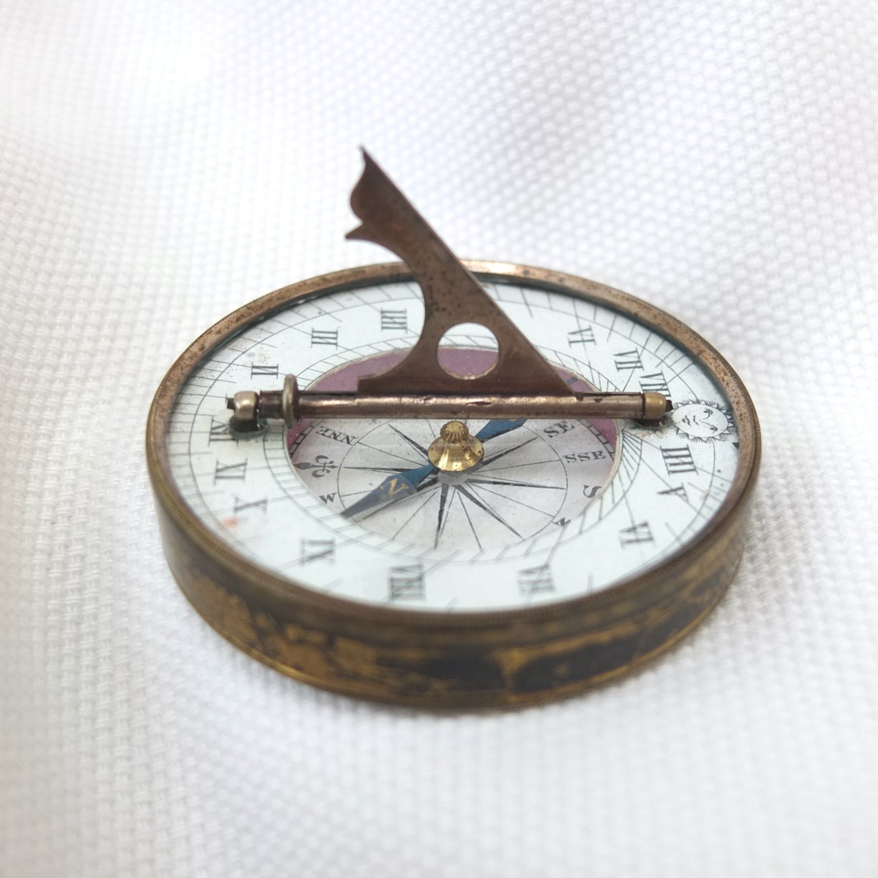 Victorian Pocket Sundial Compass c.1860 | Compass Library