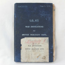 War Instructions for British Merchant Ships (1917)