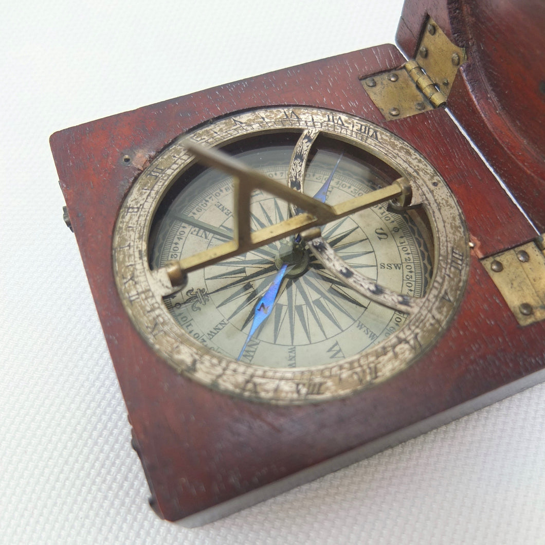 Compus Dial Georgian Pocket Sundial Compass c.1800 – Compass Library