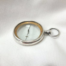 Silver Francis Barker Pebble Lens Compass c.1900