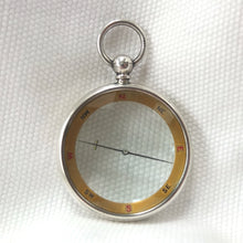Silver Francis Barker Pebble Lens Compass c.1900