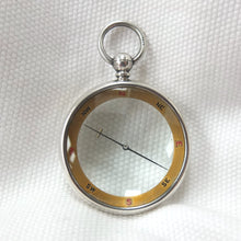 Silver Francis Barker Pebble Lens Compass c.1900