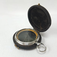 Silver Francis Barker Pebble Lens Compass c.1900