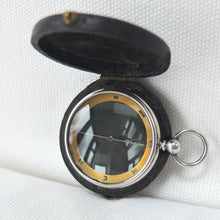 Silver Francis Barker Pebble Lens Compass c.1900
