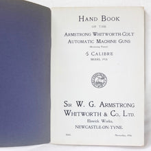 Armstrong Whitworth-Colt Machine Guns (1926)