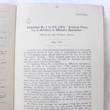 WW1 General Staff Artillery Manual (1917)