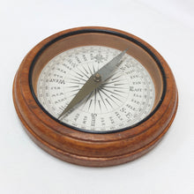 Francis Barker Wooden Desk Compass c.1890