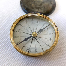 Victorian Brass Pocket Compass c.1840