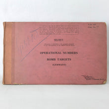 WW2 Secret RAF Bomber Command Manual (1939) | Bomb Targets