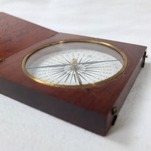 Francis Barker Wooden Pocket Compass c.1850
