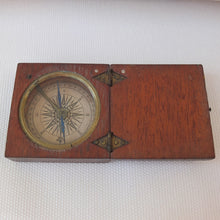 Georgian Wooden Cased English Pocket Compass