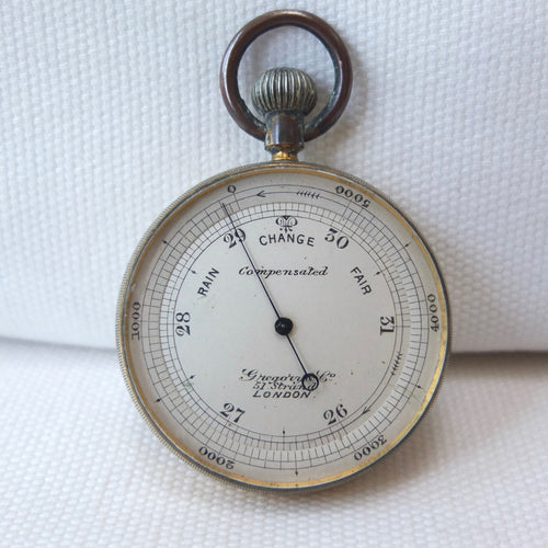 Gregory & Co. Pocket Altimeter barometer | Compass Library