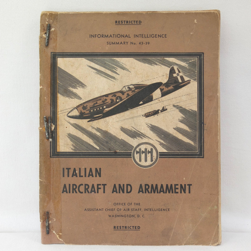 Italian Aircraft and Armament (1943) | US Air Staff Intelligence
