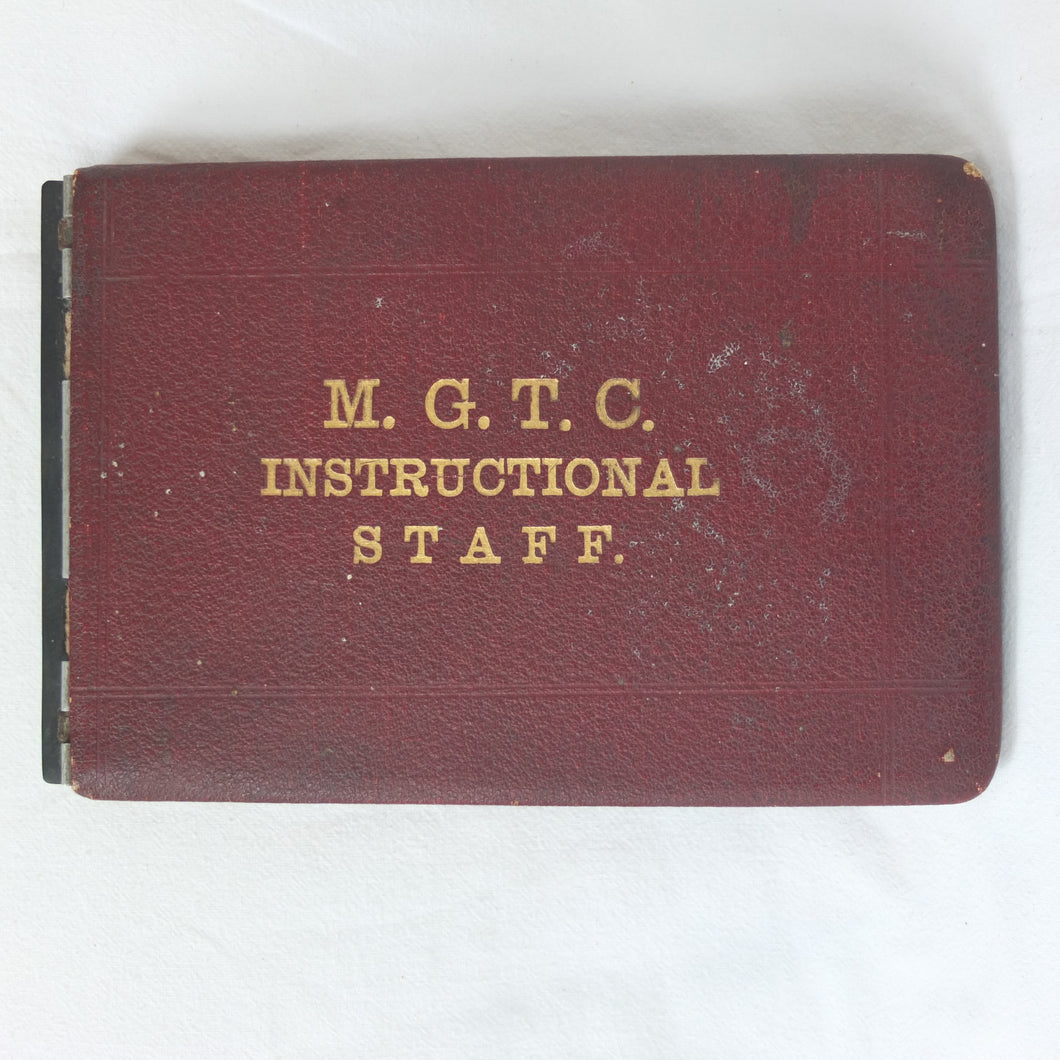 WW1 Machine Gun Instructor's handbook (1917) | M.G.T.C.