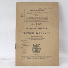WW1 Notes on Trench Warfare (1917) | Compass Library