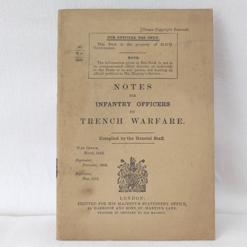 WW1 Notes on Trench Warfare (1917) | Compass Library