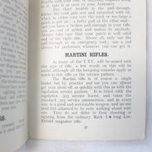 WW1 Lee Enfield Rifle Musketry Handbook