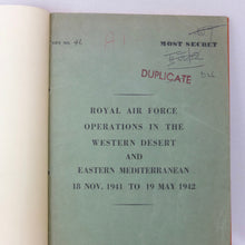 WW2 RAF Secret Western Desert Intelligence Report (1942)