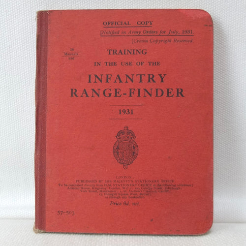 Infantry Range-Finder manual (1931) | War office