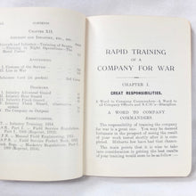 Rapid Training of a Company For War (1915)