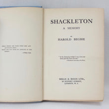 Shackleton : A Memory by Harold Begbie (1922)