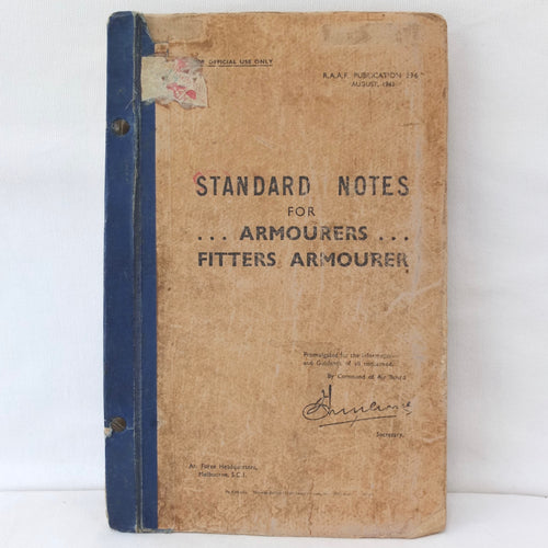 R.A.A.F Standard Notes For Armourers (1943)