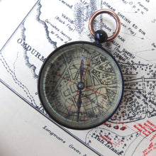 Antique Antique English Pocket Compass | Transparent map compass