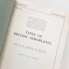 Royal Air Force British Aeroplanes (1918)