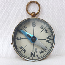 Antique Brass Cased Pocket Compass c.1900