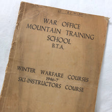 War Office Mountain Warfare Skiing Manual
