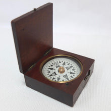 Francis Barker Wooden Box Compass c.1860